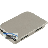 Gegenkasten Junior Office 11.207, rechts, Aluminium Edelstahl-Effekt