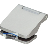 DORMA-Glas T�rband Fl�gelteil Junior Office 11.360, 48,5 mm, silber eloxiert