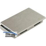 Gegenkasten Junior Office 11.287, rechts, Aluminium Edelstahl-Effekt