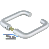 DORMA-Glas Dr�ckerpaar 10.301, 8 mm, silber eloxiert