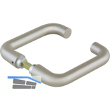 DORMA-Glas Dr�ckerpaar 10.301, 8 mm, Edelstahl-Effekt