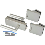 Beschlagsgarnitur Classic, unversperrbar, Aluminium Edelstahl-Effekt