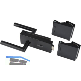 Beschlagsgarnitur Classic PZ, Aluminium schwarz RAL 9005