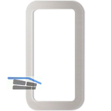 Muschelgriff eckig 120x65mm, selbstklebend, Aluminium silber eloxiert