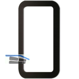 Muschelgriff eckig 120x65mm, selbstklebend, Aluminium schwarz matt