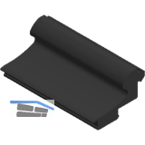Dichtung AL-EPDM-B, Glasst�rke 8, 10 und 12 mm, Kunststoff schwarz