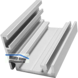 Basisprofil 41AL-Frame-D silber eloxiert