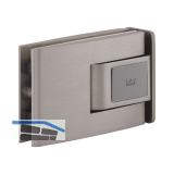 Pendelt�rbeschlag Tensor Glas-Zarge, Feststellpunkt 90�, Edelstahl-Effekt