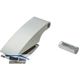 DORMA-Glas T�rband Fl�gelteil Studio Arcos 24.230, Glas 8 mm, silber eloxiert