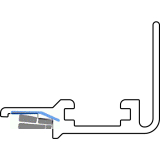 HAUTAU ATRIUM Halteschiene H13 Standard, L=5220 mm, braun