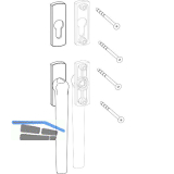 HAUTAU ATRIUM HKS Drehgriff 201 EG-PZ au�en, Einlassgetriebe, wei� RAL 9016