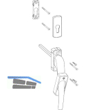 HAUTAU ATRIUM HKS Drehgriff 201 EG-PZ innen, Einlassgetriebe, wei� RAL 9016