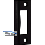 Winkelschlie�blech 10.401, Falztiefe 24 mm, Aluminium schwarz matt