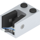 HELM Anschlagpuffer unten Glas 8-12,76 mm Aluminium silber