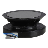 Glaspunkthalter Mini, 20 mm, 6 - 8 mm Glas,Kunststoff schwarz/Kappe Edelstahl