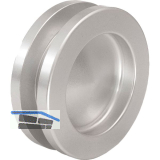 Muschelgriffpaar rund � 65mm, f�r TS 8-10 / 38-45mm, Aluminium silber eloxiert