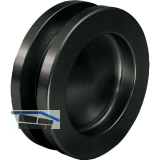 Muschelgriffpaar rund � 65mm, f�r TS 8-10 / 38-45mm, Aluminium schwarz matt