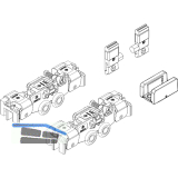 DORMA-Glas Muto 80 Beschlagset Glas 8-13,5 mm ohne Laufschiene silber