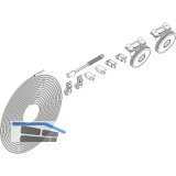 DORMA-Glas Muto 150 Synchronbeschlag Fl�gelgewicht bis 150 kg