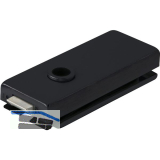 Schloss Studio Classic unversperrbar, Glas 8 mm, Alu schwarz RAL 9005 (10.002)