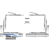 MACO SKB-Z Grundkarton, Schema A, 200 kg, Versatz 9 mm, rechts, silber (455513)
