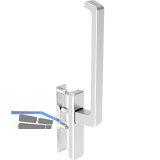 GU-966 PSK mZ Drehgriffgarnitur DIRIGENT innen, ohne PZ, silber