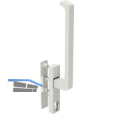 GU-966 PSK mZ Drehgriffgarnitur DIRIGENT innen, mit PZ, wei�