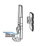 MACO SKB-Z Fehlbedienungssperren-Set, Euronut 7/8/4, rechts, silber (455742)