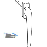 MACO SKB-Z Drehgriff innen, VK 8x40 mm, Aluminium bronze eloxiert