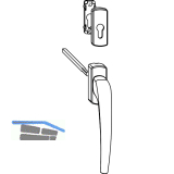 MACO SKB-Z Drehgriff innen f�r PZ, VK 8x112 mm, Aluminium bronze eloxiert