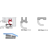 Auflaufdichtung R�gen, 16 mm, schwarz zu 4 Meter