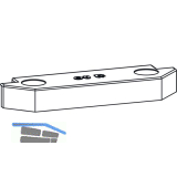 GU-966 PSK Rastplatte, Eurofalz 18x8 mm, 9V, Zink silber