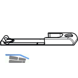 GU Schlie�platte, Eurofalz 18x8mm, Falzluft 12 mm, 9V, Zink silber