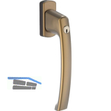 MACO SKB-S/SE/PAS Drehgriff sperrbar, ohne Vierkant, Alu bronze eloxiert