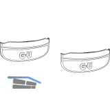 GU-966 PSK oZ Grundkarton Scheren-Abdeckkappe, wei�