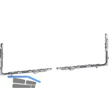 GU-966 PSK oZ Grundkarton Rast-Eckumlenkung unten, Stahl verzinkt silberf�rbig