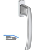 MACO SKB-S/SE/PAS Drehgriff, Vierkant 7x32 mm, Aluminium silber eloxiert