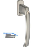 MACO SKB-S/SE/PAS Drehgriff sperrbar, ohne Vierkant, Alu titan eloxiert