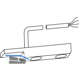 GU Schlie�platte f�r Verschluss�berwachung, inkl. Kabel 10m, VDS-Klasse B/C