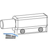 GU-966/150 Federpuffer, Aluminium silberf�rbig