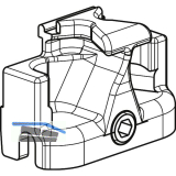 GU-966/150 Steuerteil, Zinkdruckguss silberf�rbig