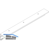 DORMA-Glas Muto 80 Laufschiene auf Ma� Deckenmontage Aluminium silber eloxiert