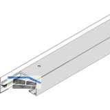 DORMA-Glas Muto 80 Seitenteilprofil auf Ma� Glas 8-13,5 mm Alu silber eloxiert