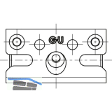 GU Schlie�platte SE-Sicherheit, Eurofalz 30x8 mm, 13V, Stahl silber