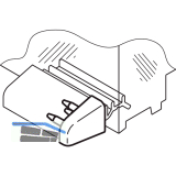 Endkappe zu Wetterschenkel, Kunststoff grau RAL 7004
