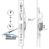 KFV Riegelschaltkontakt inkl. 6 Meter Kabel