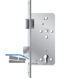 KFV Einstemmschloss (nach DIN) 154 1/2 PZW, rechts, DM80, eckig, altsilberfarbig