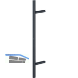 HOPPE T�rgriff E5012 - 800/560 mm, Edelstahl schwarz matt