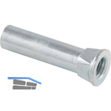 Stahlgewindeh�lse M5, L�nge 26 mm, Stahl verzinkt