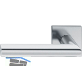 FSB Haust�rhalbgarnitur 70 1076 links, eckige Rosette, Edelstahl matt